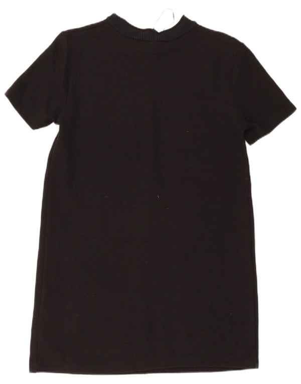 Zara Vestido recto para mujer UK 40 Mediano Algodón negro