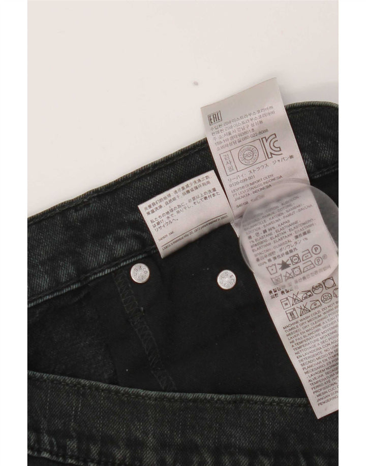 Vaqueros rectos Levi's para hombre W34 L32 Algodón negro