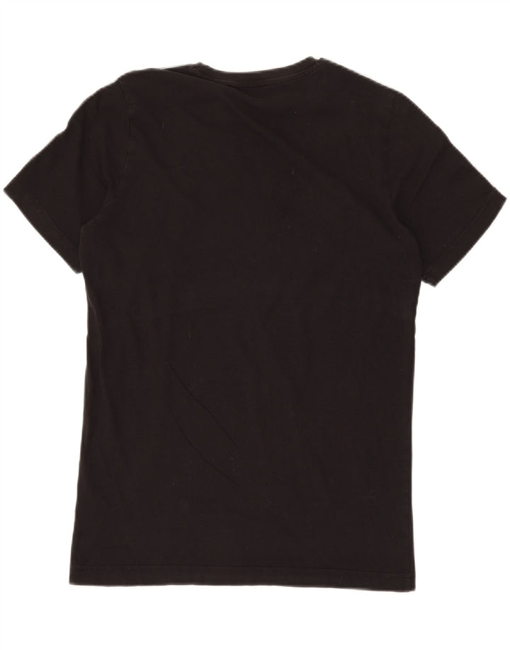 PUMA Camiseta gráfica para hombre Top mediano de algodón negro