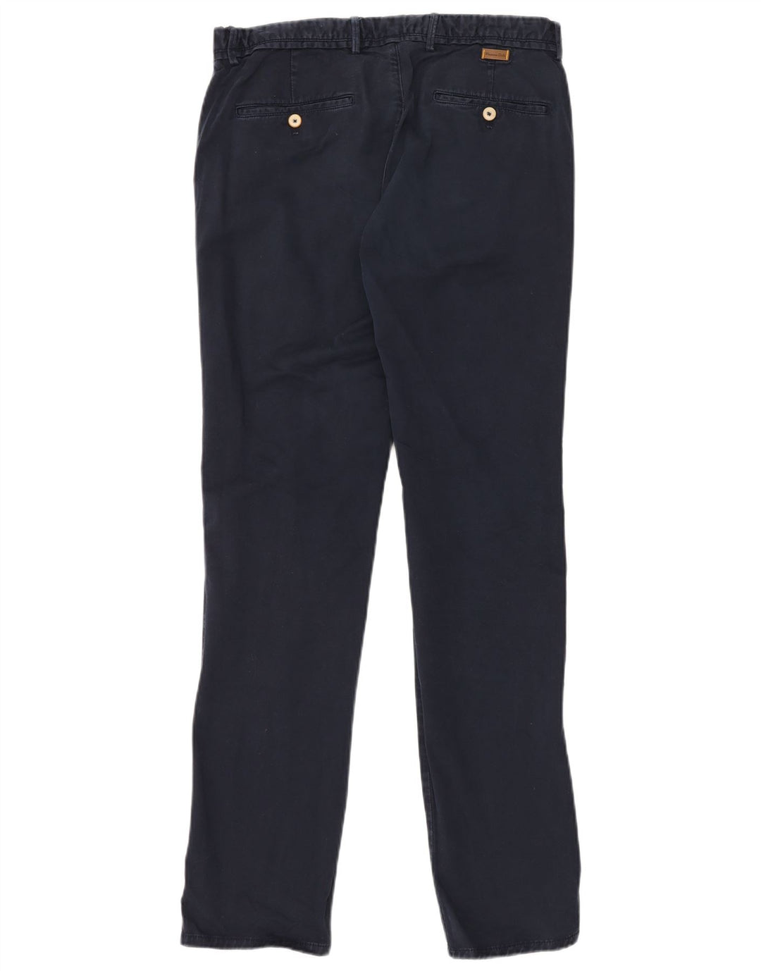 MASSIMO DUTTI Pantalón chino slim fit para hombre EU 42 Large W32 L34 Azul marino