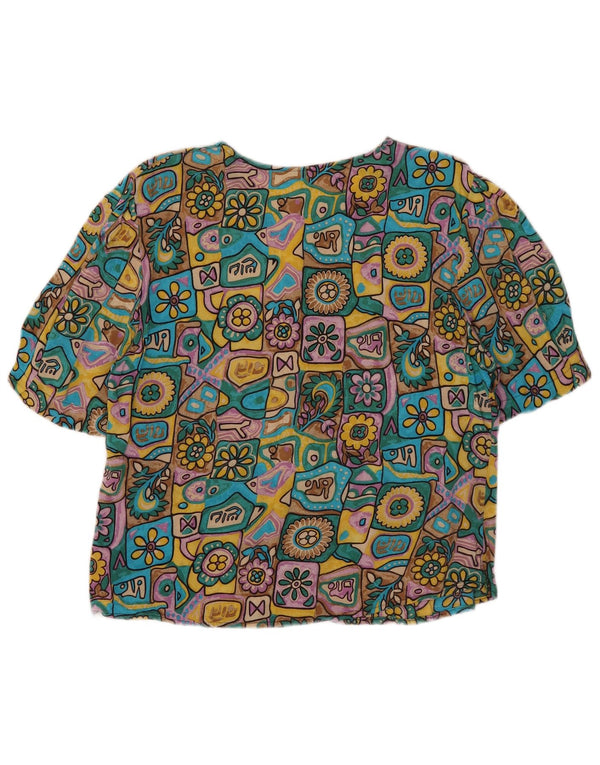 Primavera Firenze Blusa de manga corta para mujer UK 3 XS Multicolor