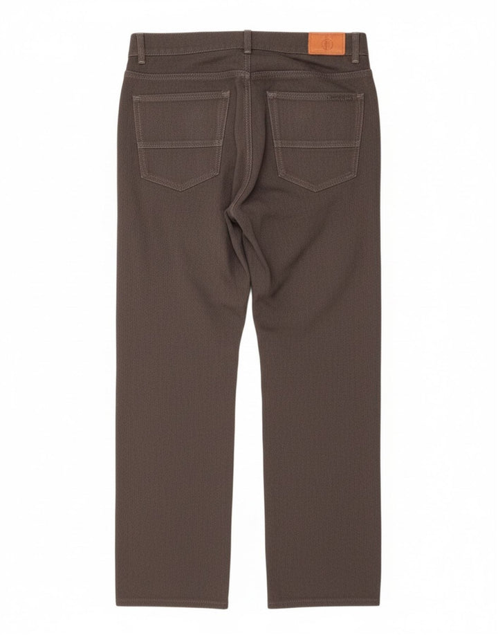 Pantalón Casual Mujer Trussardi Recto W33 L29 Poliéster Gris