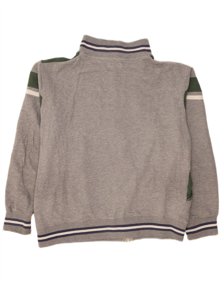 Lotto Hombre Chándal Top Chaqueta XL Gris Colorblock Algodón