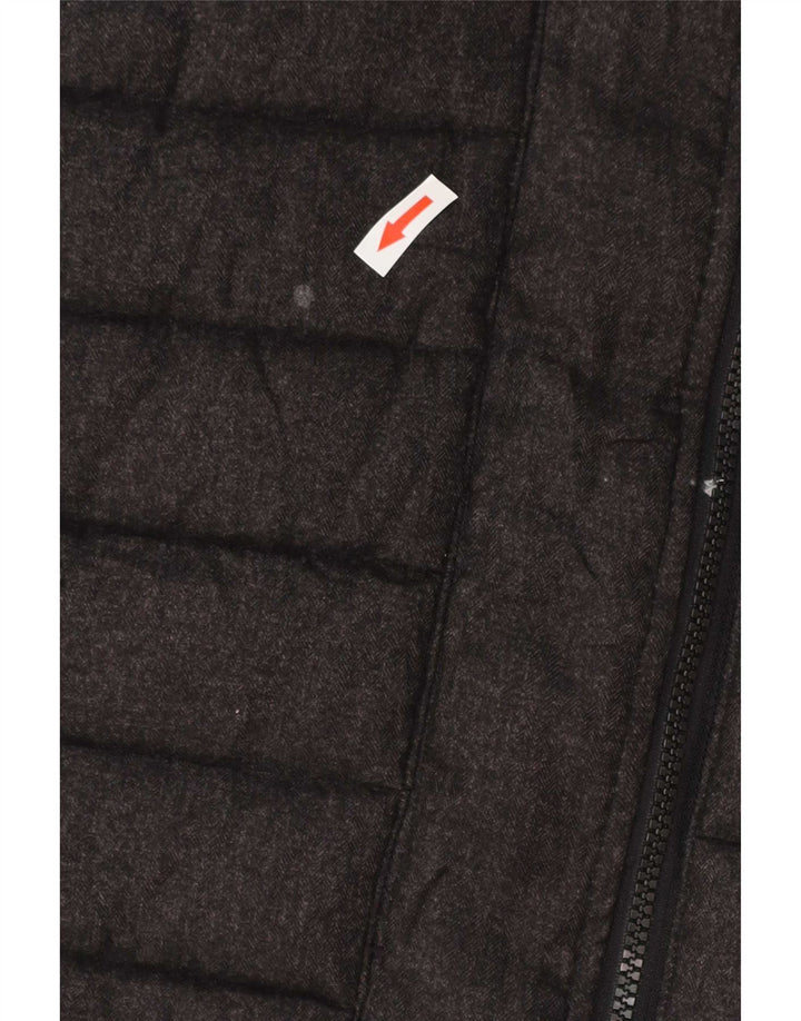Superdry Chaqueta acolchada con capucha para hombre ES 42 XL Poliéster gris