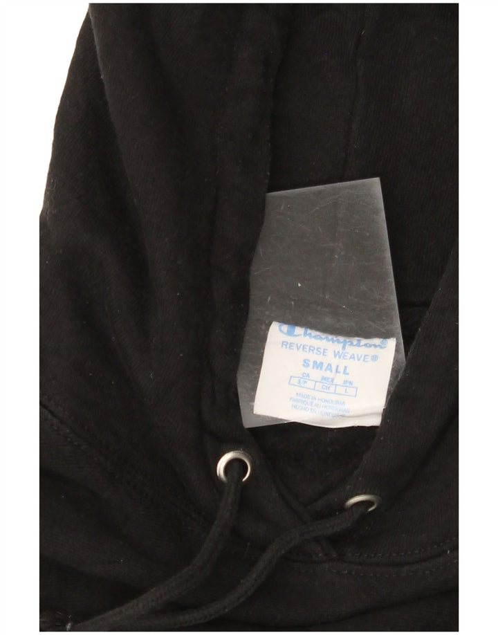 CHAMPION Jersey con capucha extragrande de tejido inverso para mujer UK 10 Small Black