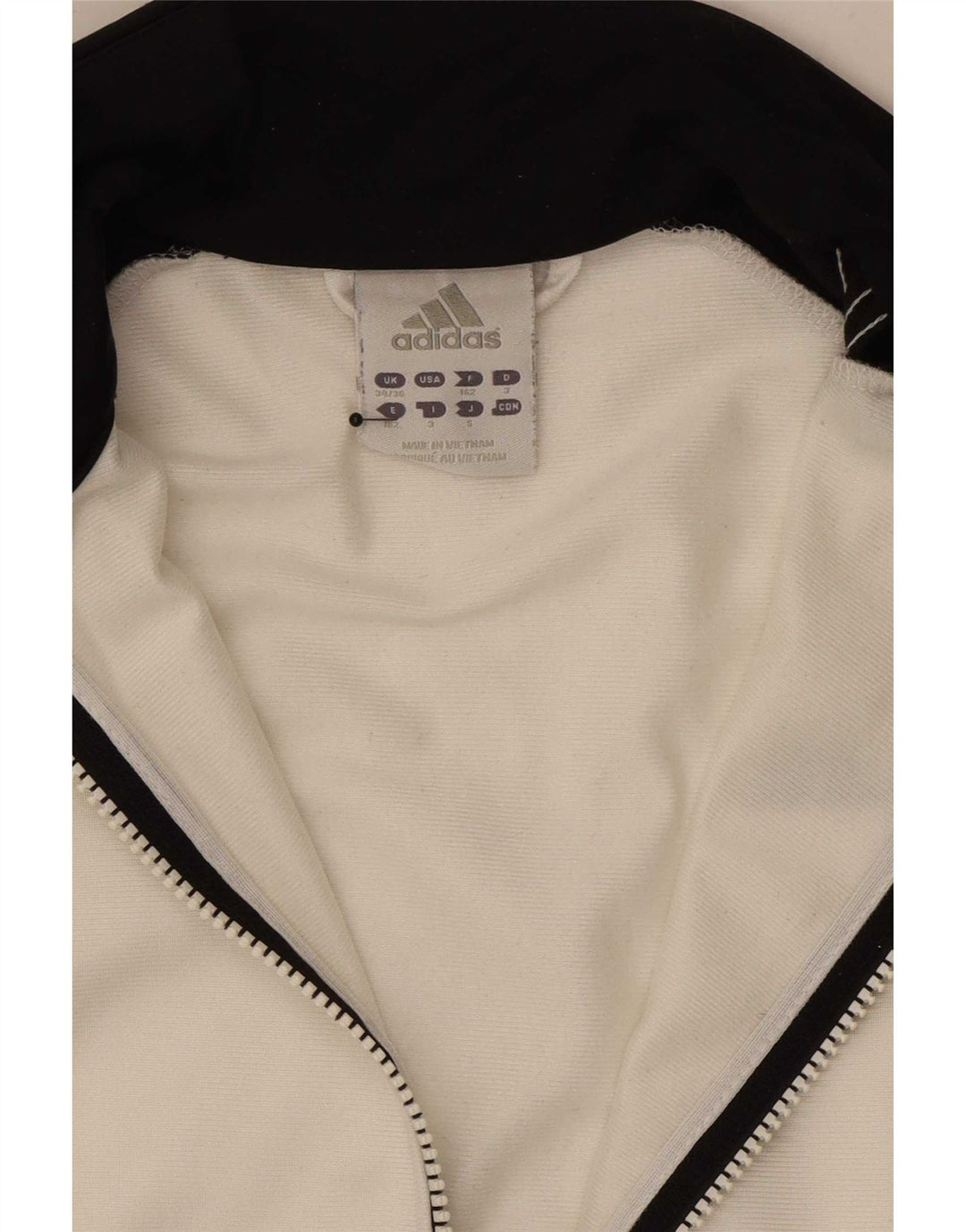 Adidas - Chaqueta de chándal para hombre, talla 34/36, color blanco pequeño