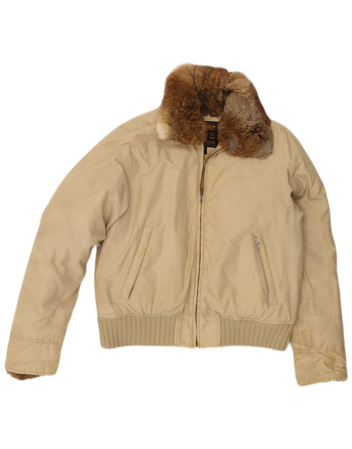 Woolrich Chaqueta acolchada para mujer UK 44 Algodón beige medio