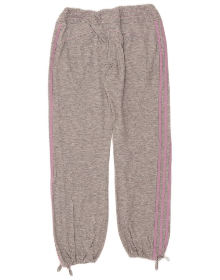 Adidas Mujer Chándal Pantalones Joggers UK 10 Pequeño Gris Poliéster