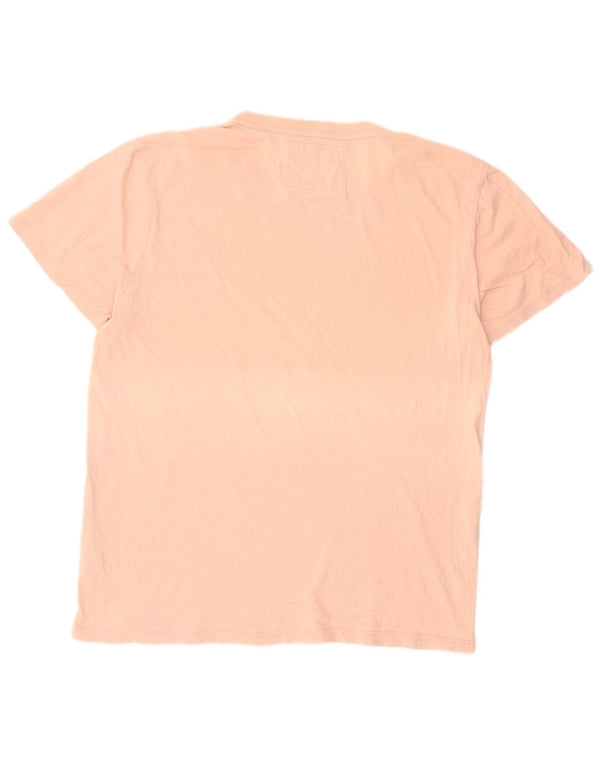 Superdry Camiseta gráfica para hombre Top 3XL Algodón rosa