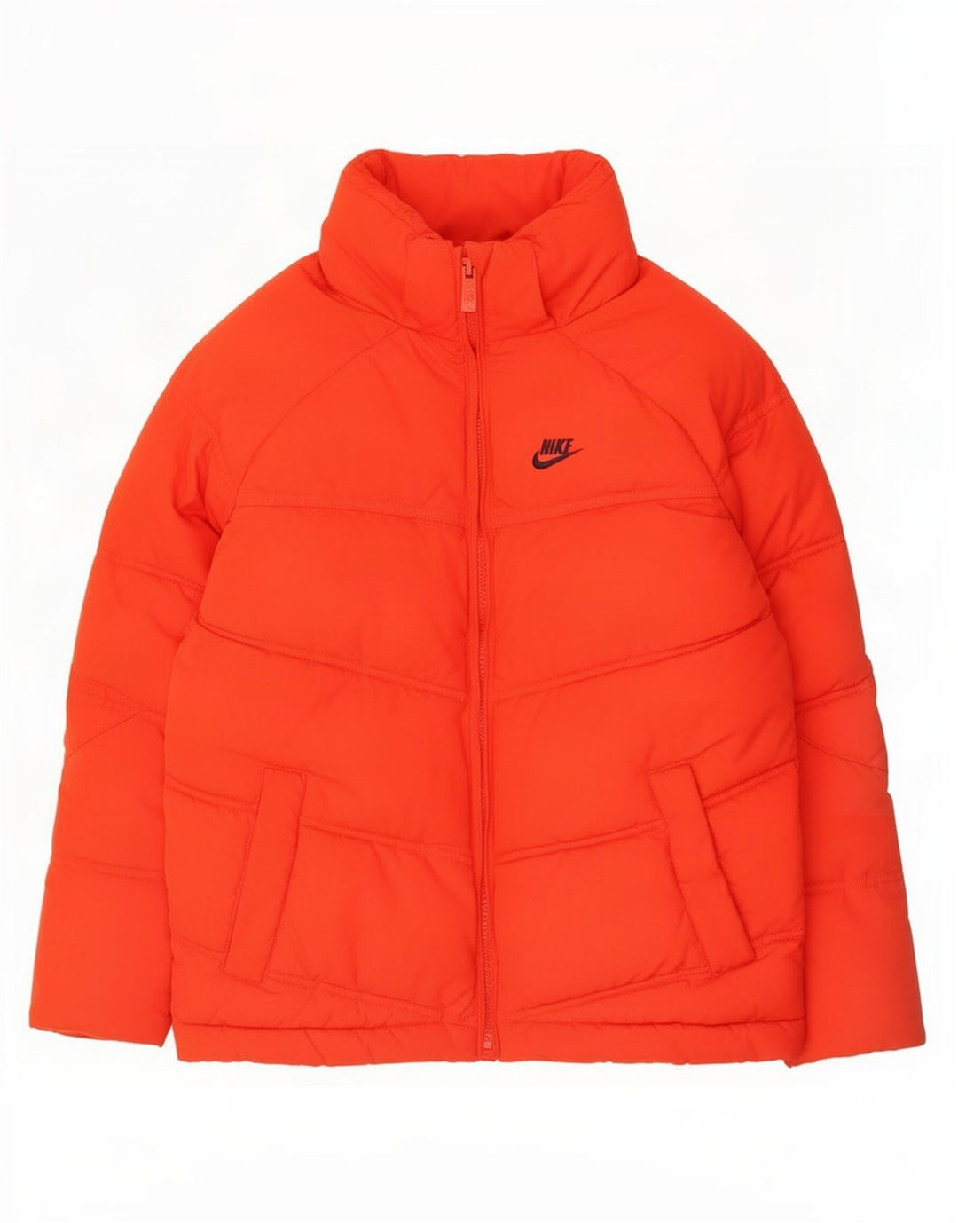 Nike Chaqueta acolchada con capucha para niños 8-9 años Small Rojo Poliéster