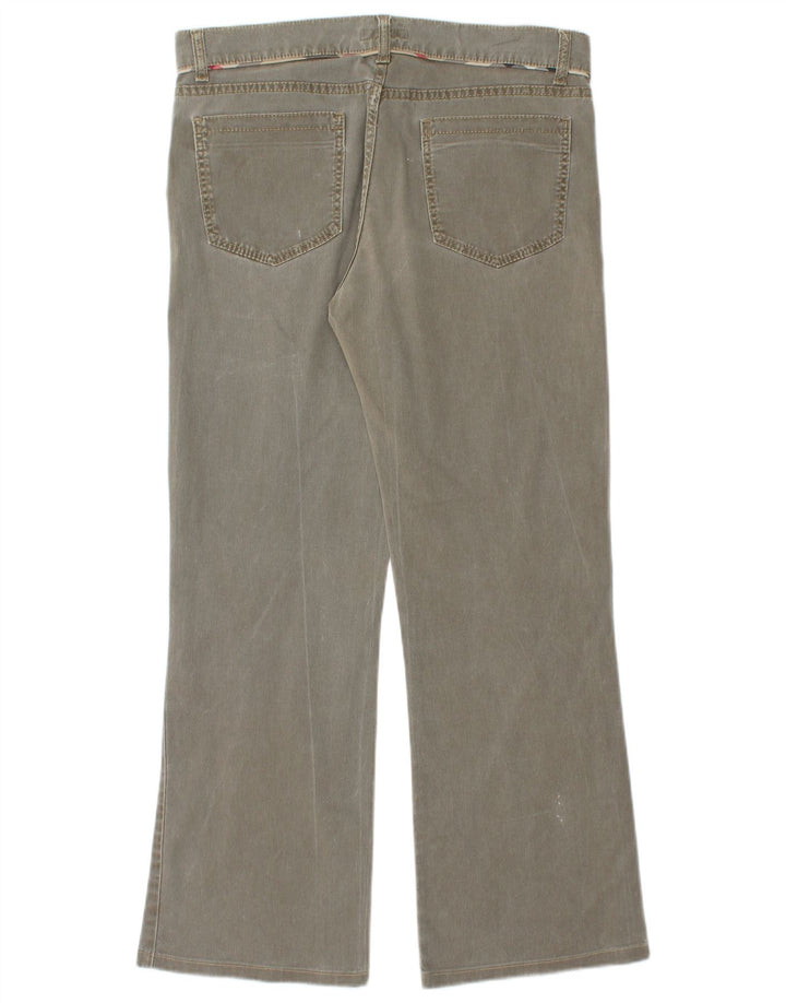 BURBERRY Vaqueros rectos para mujer UK 10 Small W32 L29 Algodón caqui