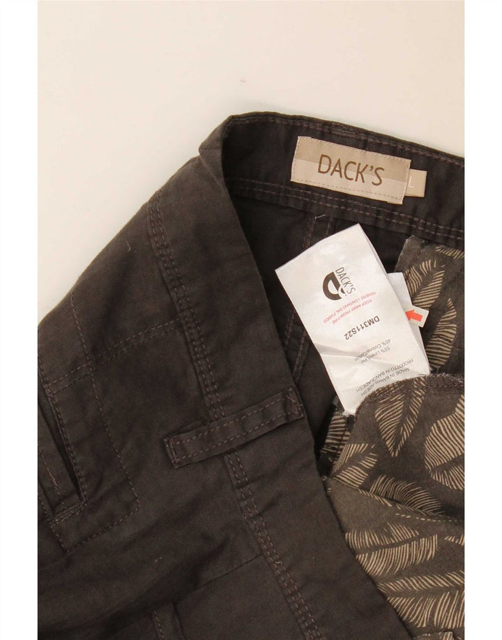 Dack's Pantalones cargo ajustados para hombre, talla grande, W34 L32, lino gris