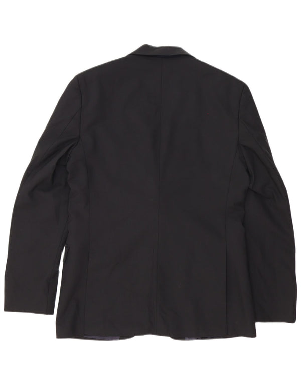 Ted Baker Chaqueta tipo blazer de corte regular con 2 botones para hombre UK 38 Mediano Algodón negro