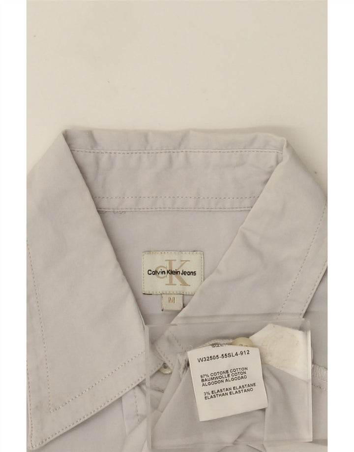 Camisa Calvin Klein Jeans para mujer Reino Unido 12 Algodón gris medio