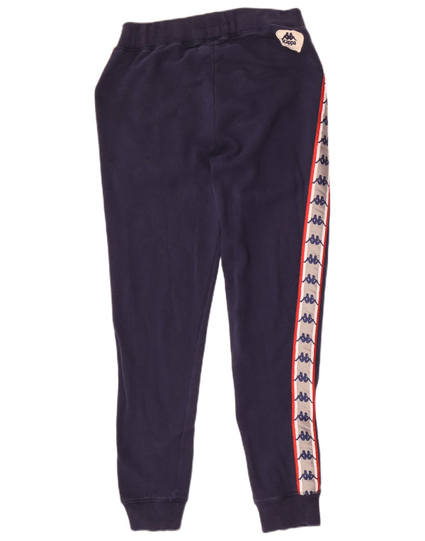 Kappa Hombre Pantalones De Chándal Con Gráfico Joggers Small Azul Marino Colorblock
