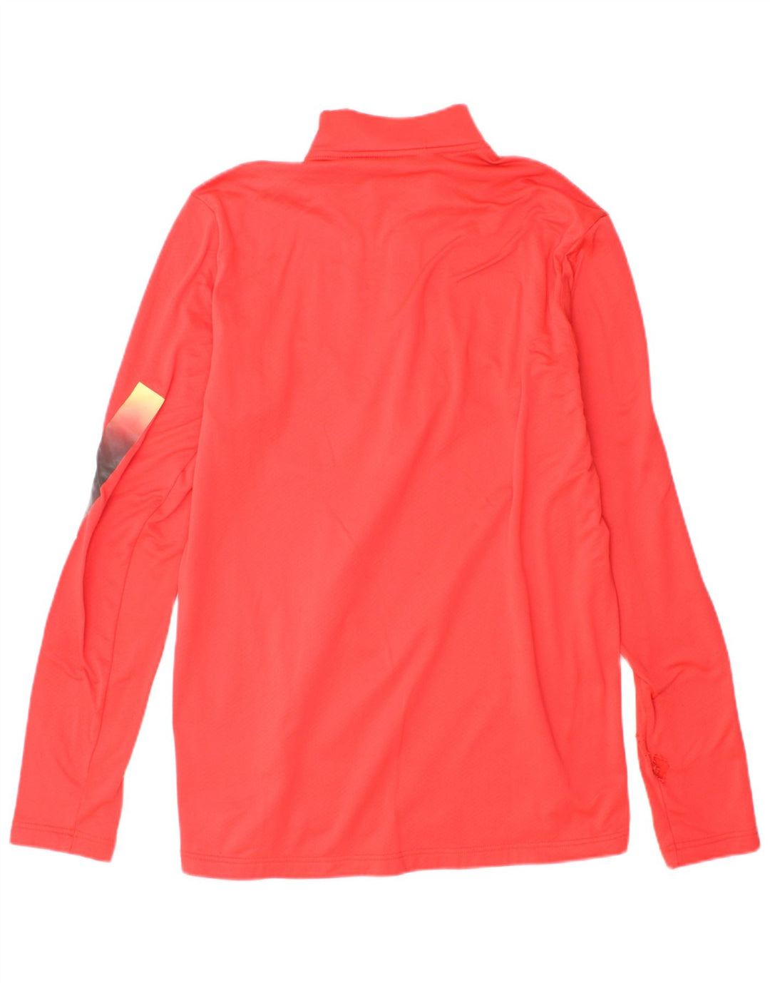 Adidas Hombre Gráfico Zip Cuello Jersey Chándal Top Medio Rojo Poliéster