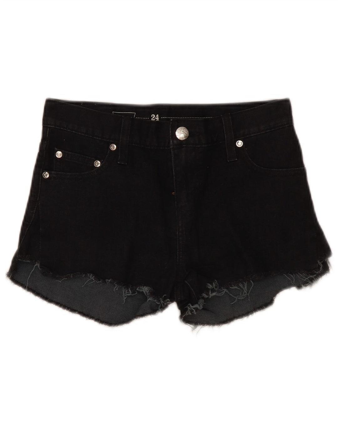 LEVI'S Shorts Vaqueros Mujer W24 XS Algodón Negro