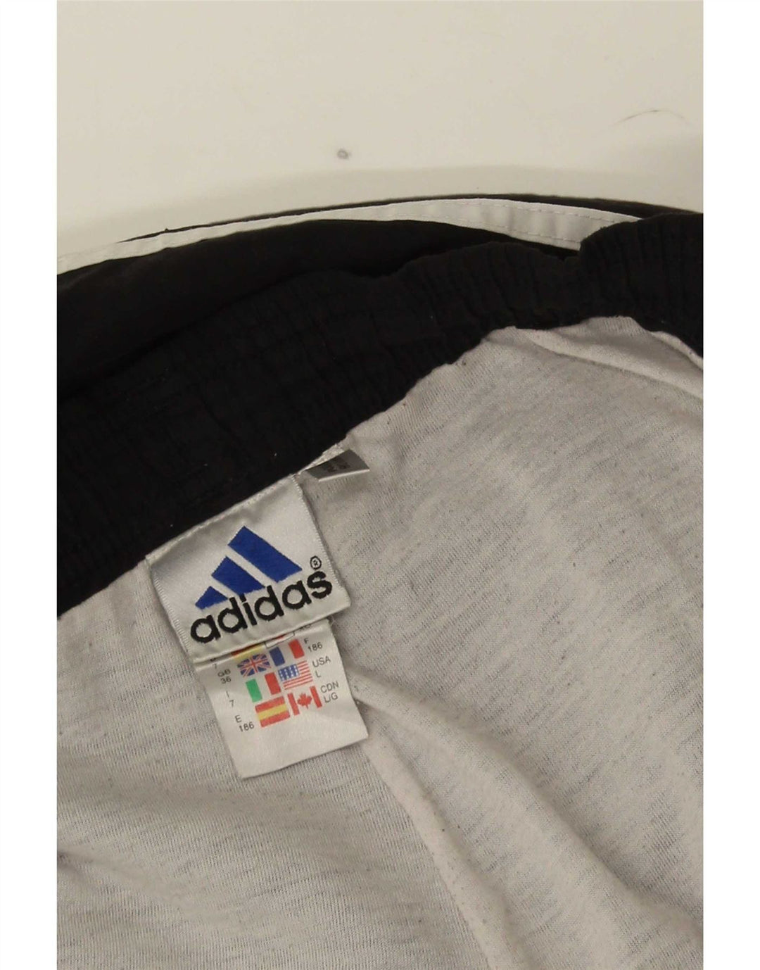 Adidas Hombre Pantalones De Chándal Joggers Grande Negro Poliéster