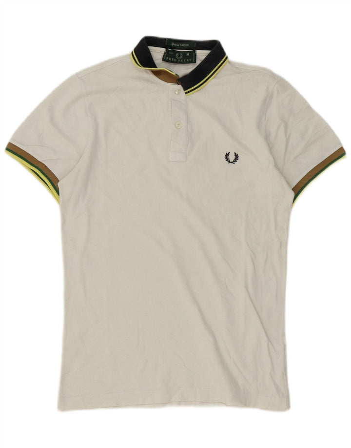 Polo Fred Perry Hombre Algodón Blanco Mediano