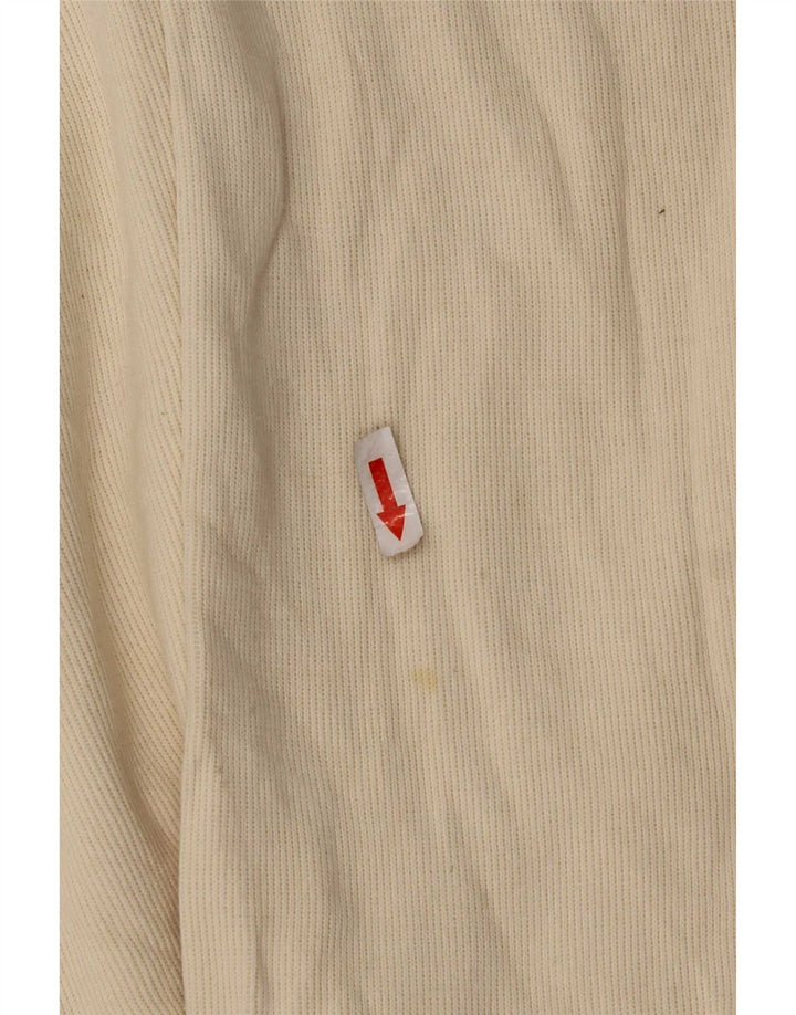 Fila - Camiseta con capucha para hombre, manga larga, algodón beige grande