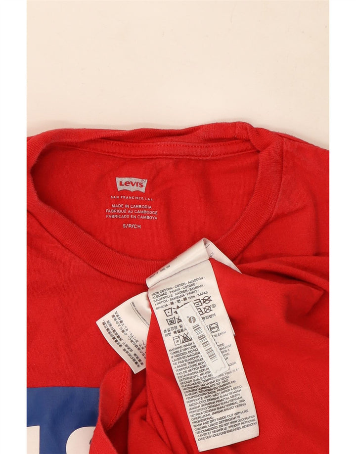 Levi's Camiseta gráfica para hombre Top Small Rojo