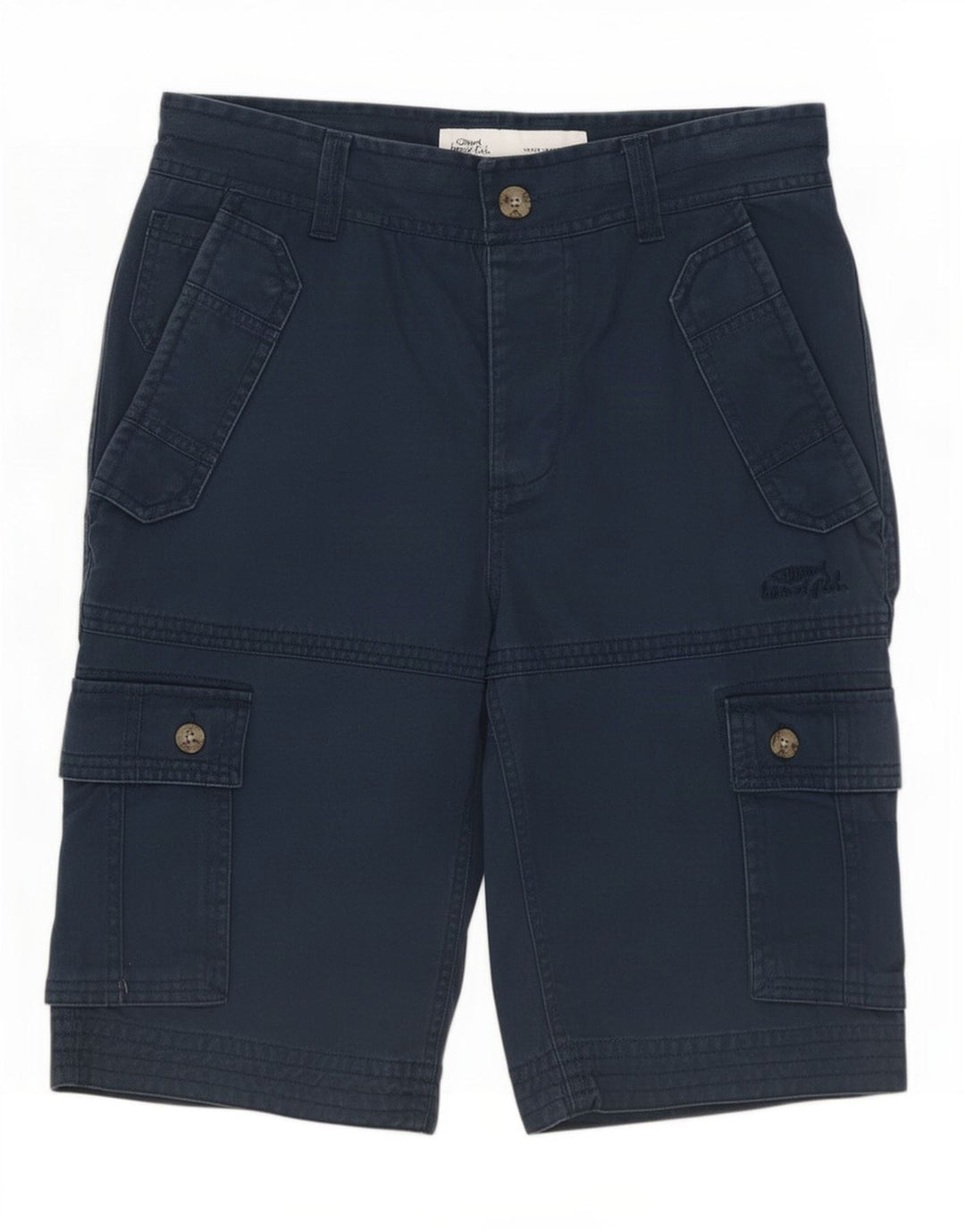 Weird Fish Pantalones cortos tipo cargo para hombre medianos W32 Algodón azul marino