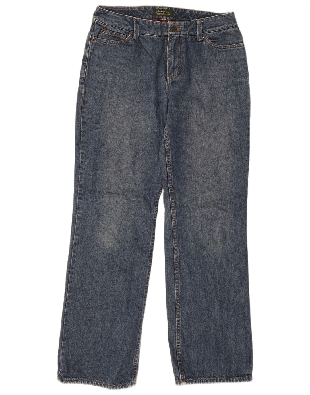 EDDIE BAUER Vaqueros rectos para mujer US 6 Medium W30 L30 Algodón azul