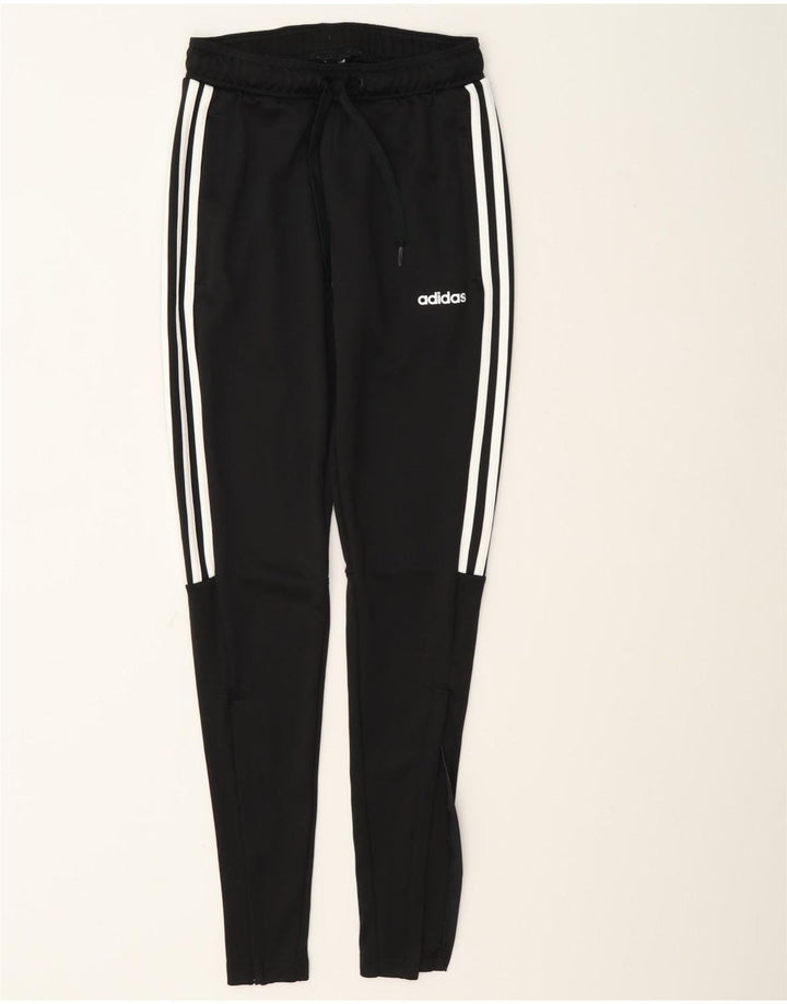 Adidas Mujer Climalite Chándal Pantalones UK 8/10 Pequeño Negro Poliéster