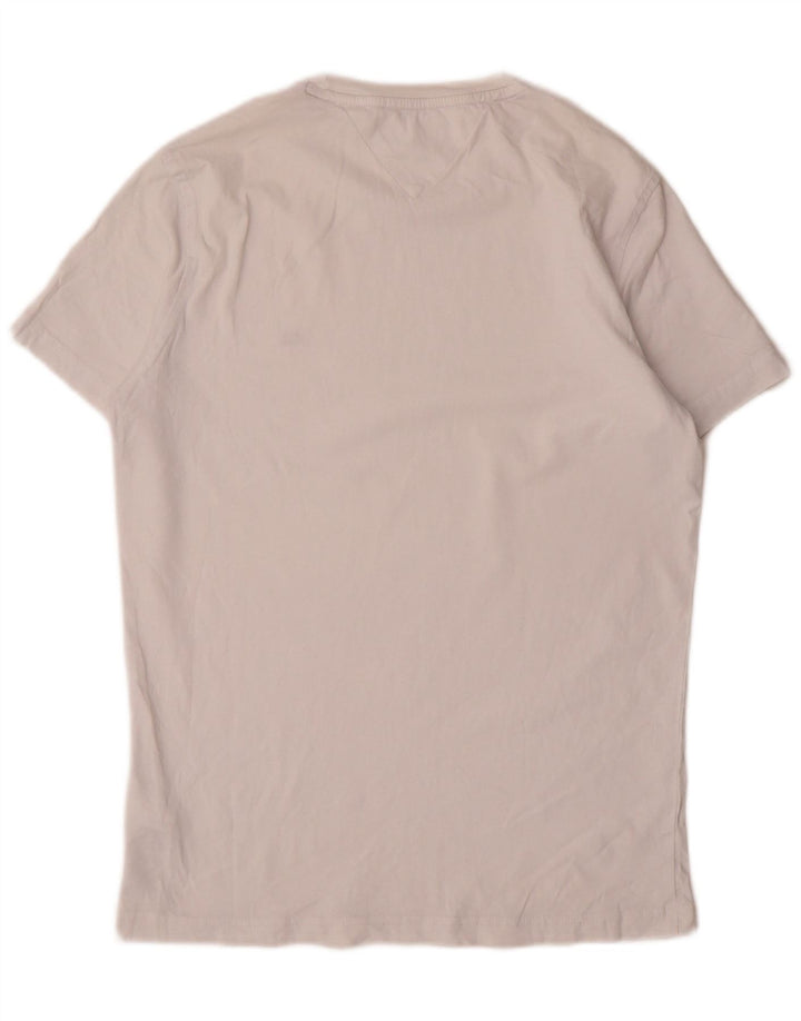 Tommy Hilfiger - Camiseta para hombre, talla pequeña, algodón blanco