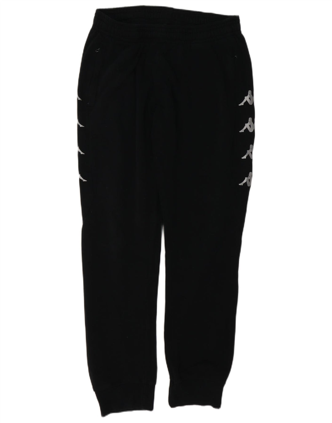 KAPPA Hombre Pantalones De Chándal Gráfico Joggers XL Algodón Negro