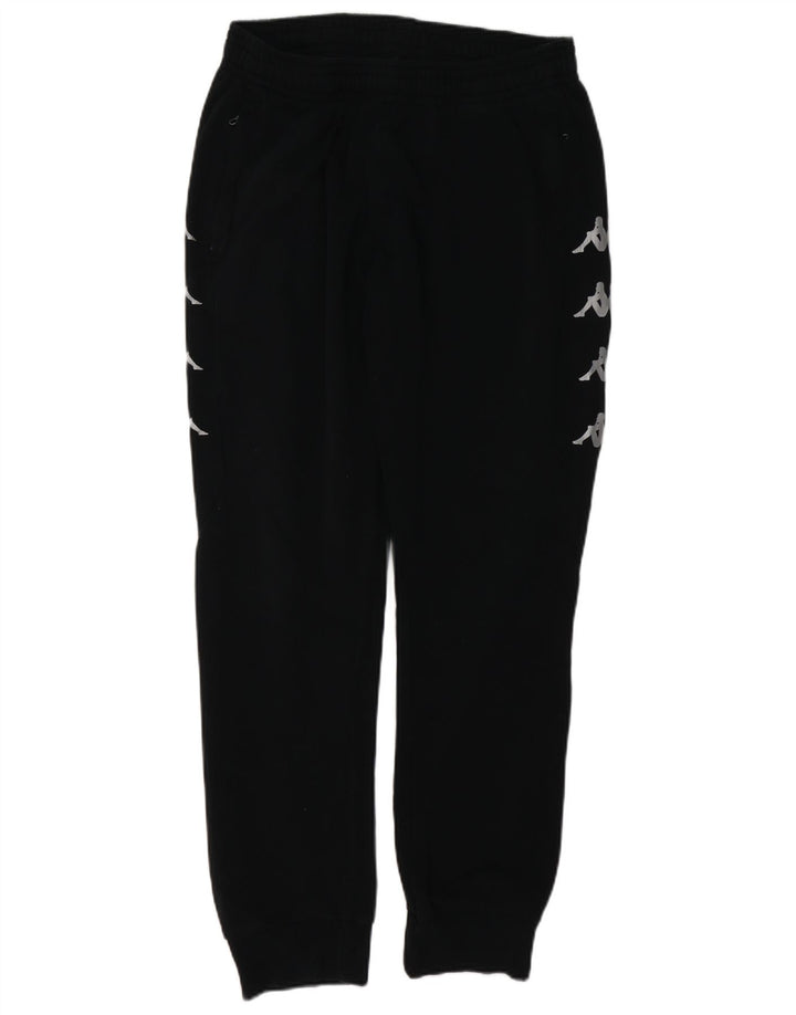 KAPPA Hombre Pantalones De Chándal Gráfico Joggers XL Algodón Negro