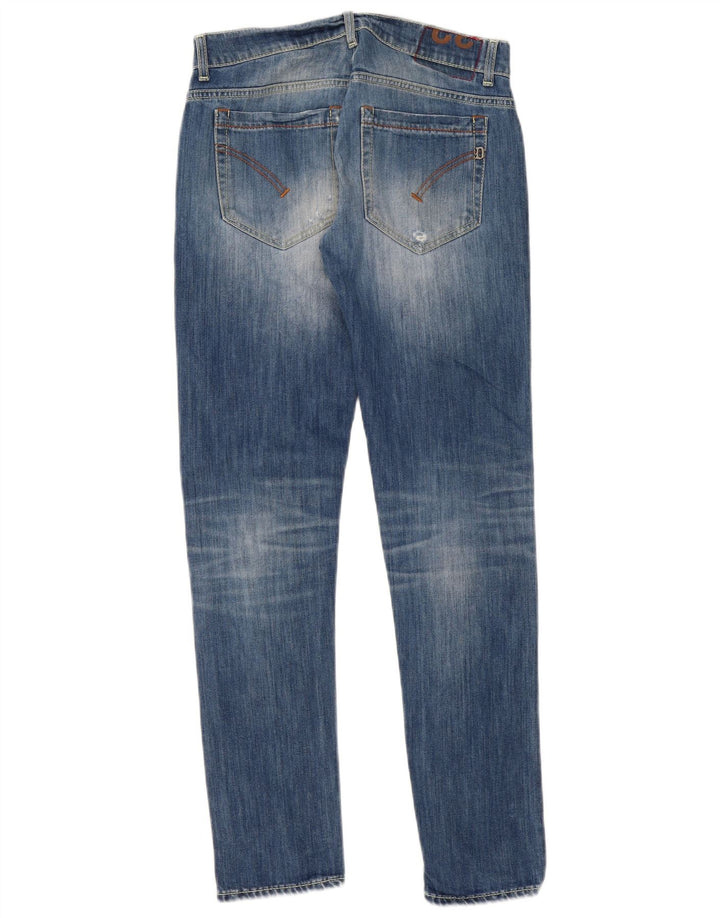 Dondup Vaqueros Slim Desgastados Mujer W32 L32 Algodón Azul