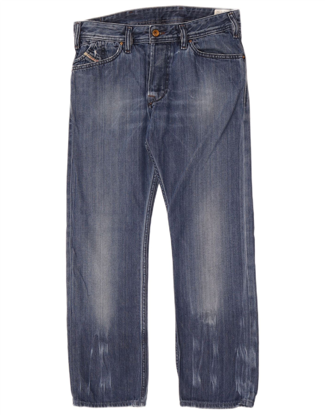 Diesel Hombre Kander Vaqueros Rectos W31 L28 Algodón Azul