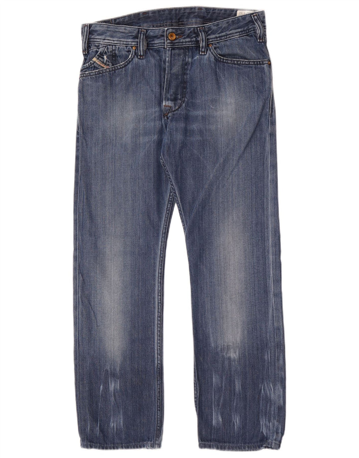 Diesel Hombre Kander Vaqueros Rectos W31 L28 Algodón Azul