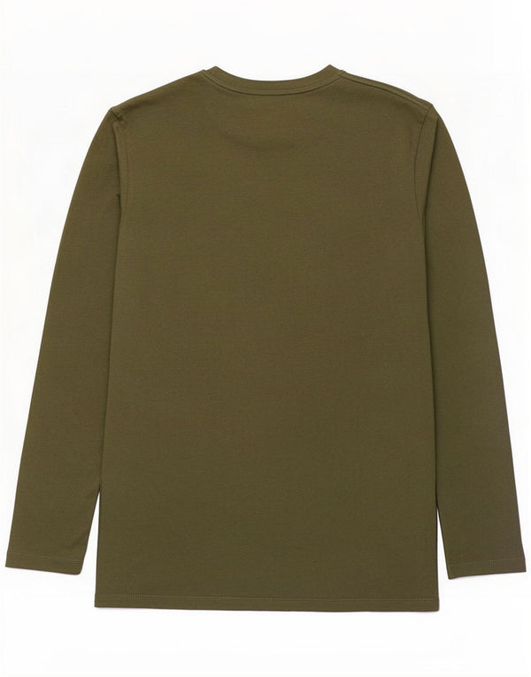 Jack & Jones Hombre Gráfico Top Manga Larga XL Algodón Caqui