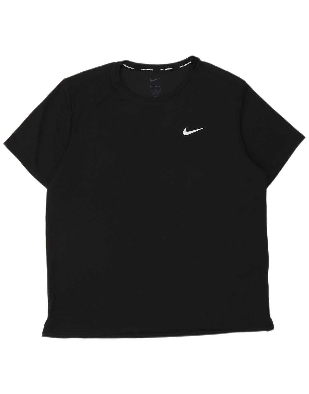 Nike Dri Fit Graphic Camiseta para hombre, talla grande, poliéster negro