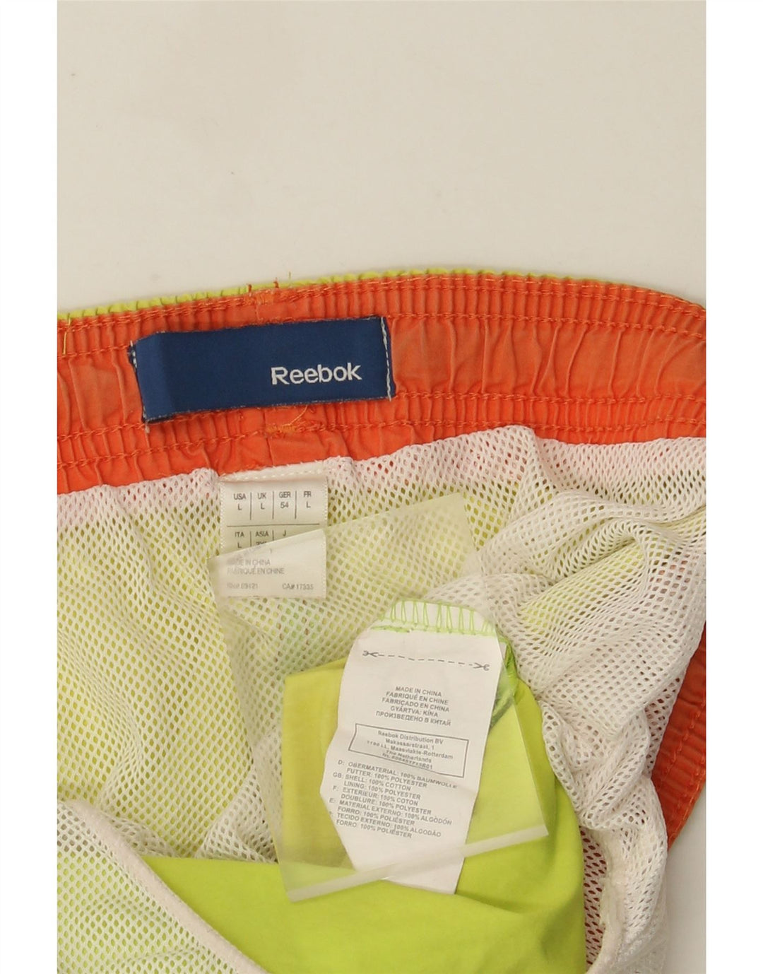 Bañador Reebok Hombre Large Amarillo Poliéster