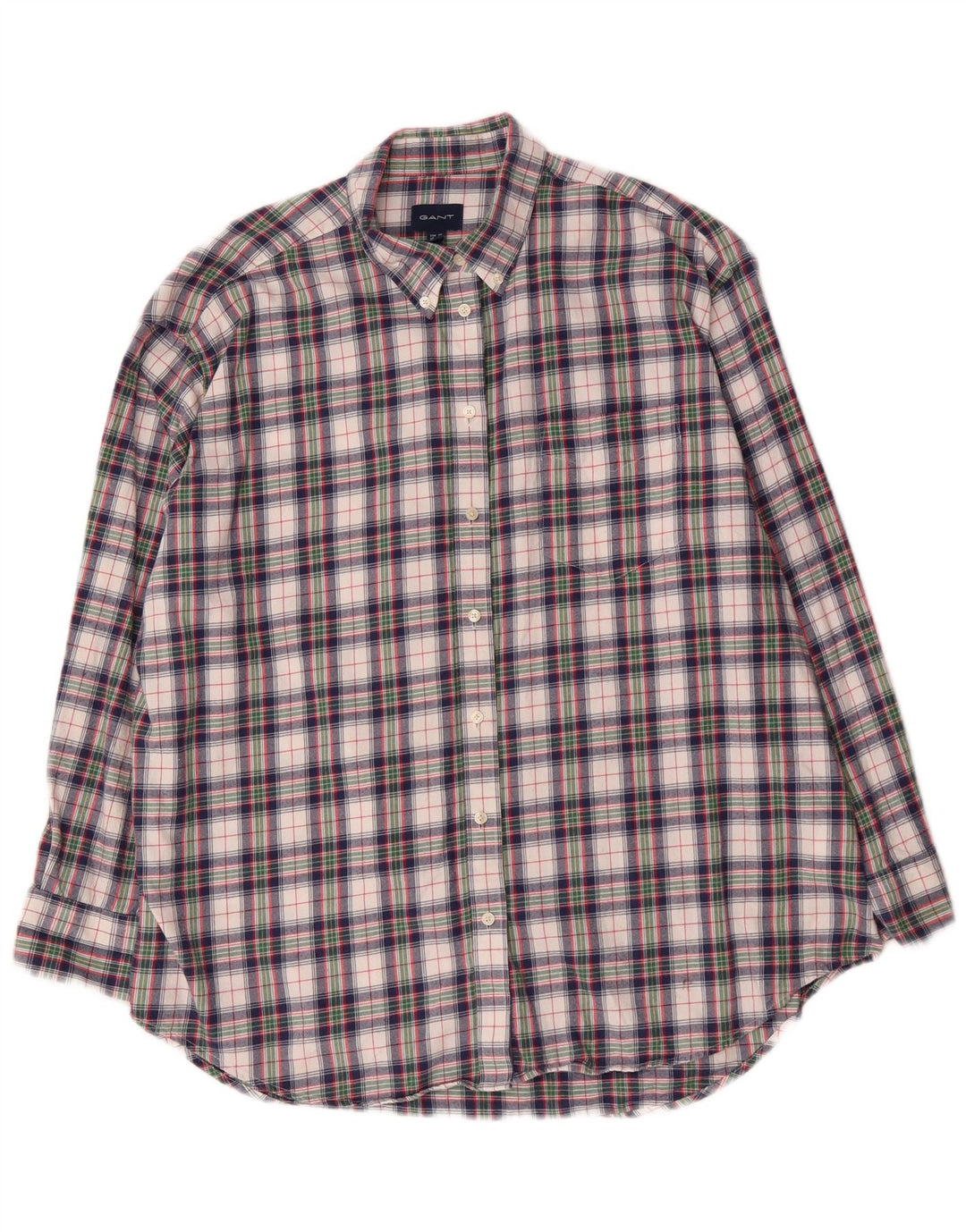 Gant Camisa de franela extragrande para mujer UK 46 Algodón a cuadros multicolor grande