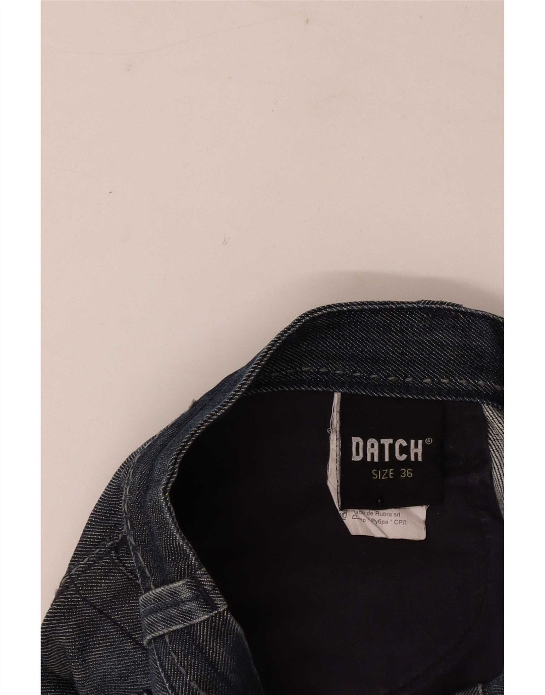 Vaqueros rectos para hombre Datch W36 L30 Algodón azul marino