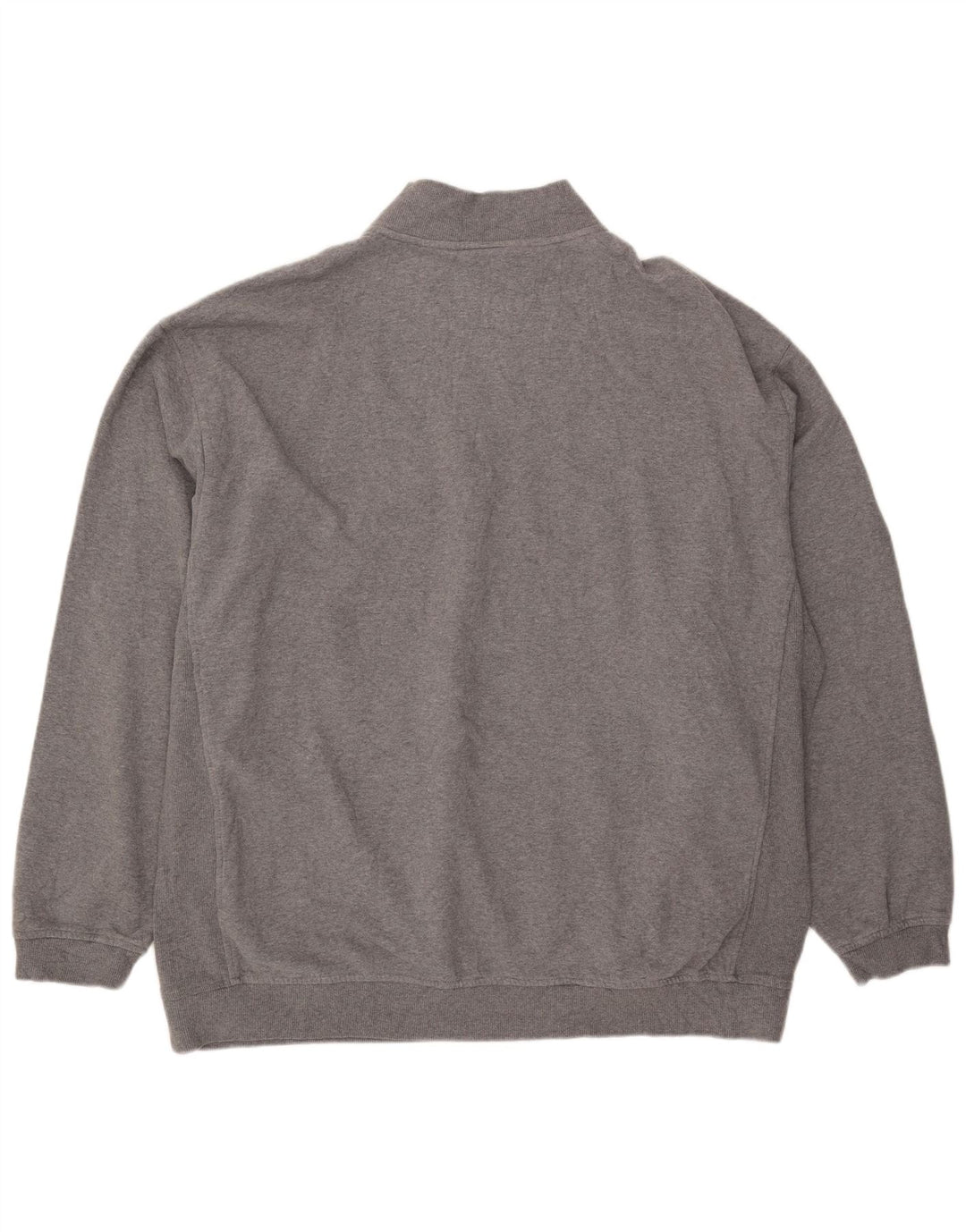 Nike - Sudadera con cuello y cremallera para hombre, talla 3XL, algodón gris