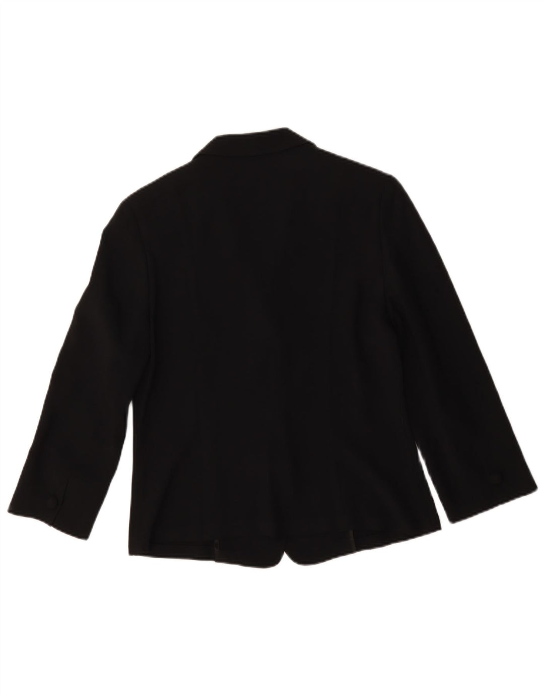 Marella Chaqueta Blazer de Manga 3/4 para Mujer UK 46 Grande Acetato Negro