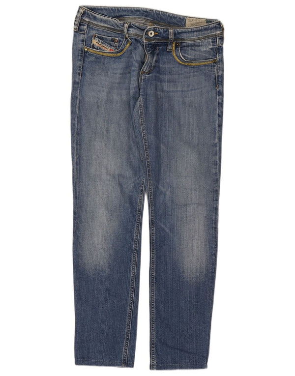 Diesel Mujer Lowky Slim Vaqueros Rectos W29 L28 Algodón Azul
