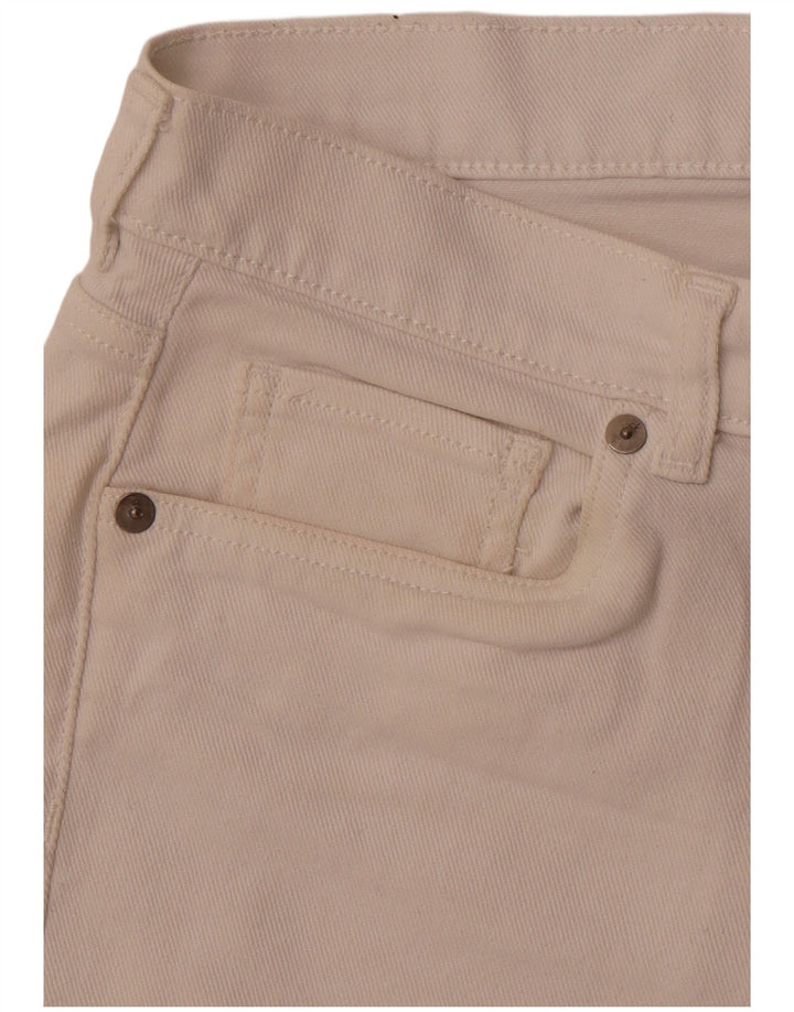 CALVIN KLEIN Pantalones cortos de mezclilla para mujer US 8 Mediano W32 Algodón blanco