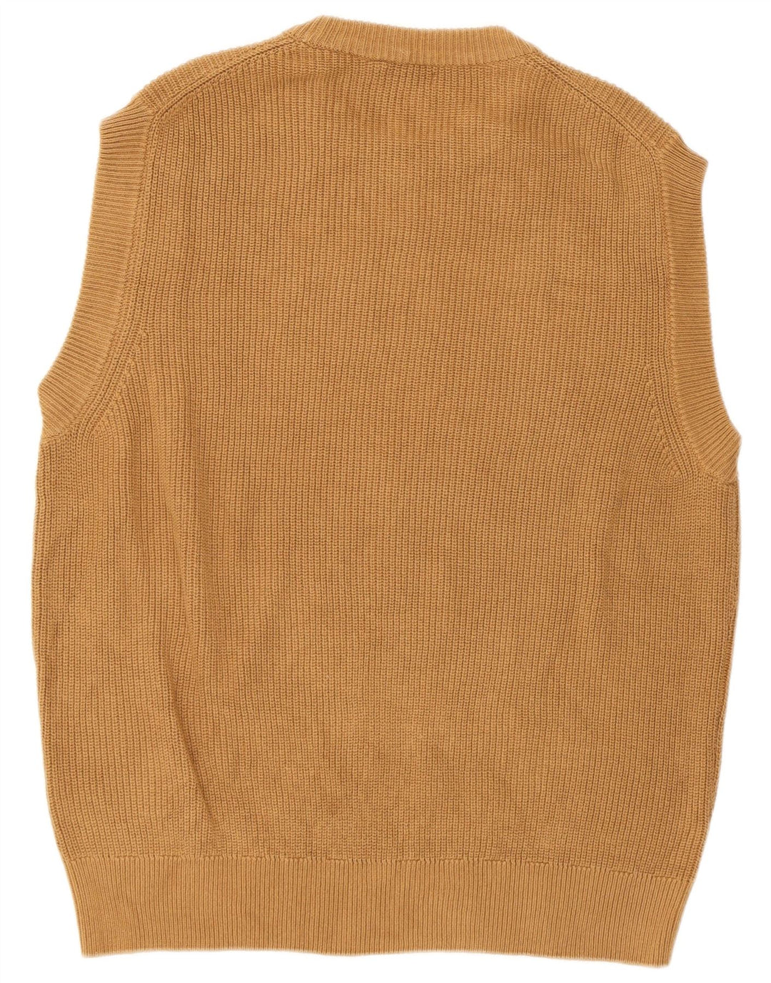 Zara Hombre Chaleco Tank Top Small Marrón Algodón