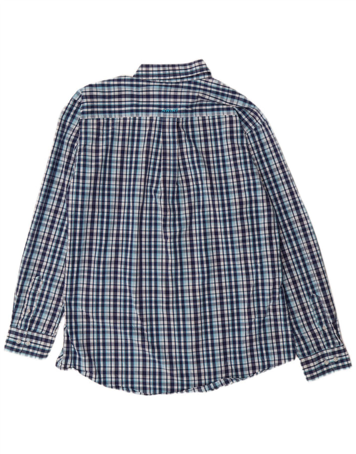 Camisa ajustada Ariat para hombre XL Algodón a cuadros azules