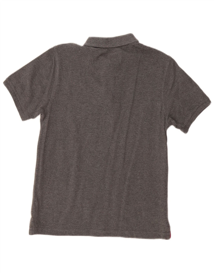 JOULES Polo de corte clásico para hombre pequeño de algodón gris