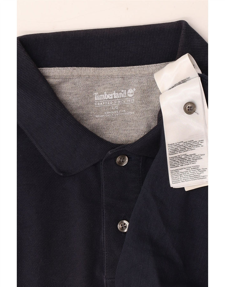 Timberland Polo para hombre grande azul marino algodón