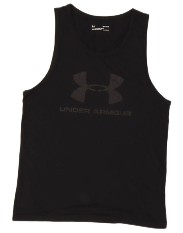 UNDER ARMOUR Camiseta sin mangas con gráfico Heat Gear para hombre Algodón negro mediano