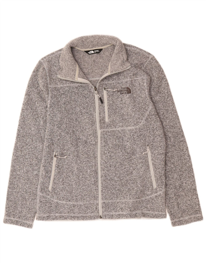 The North Face Chaqueta de chándal para hombre, poliéster moteado gris pequeño