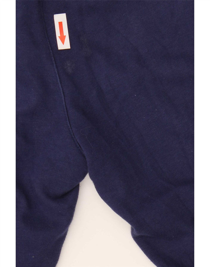 Asics Hombre Pantalones De Chándal Joggers Medium Azul Marino Algodón